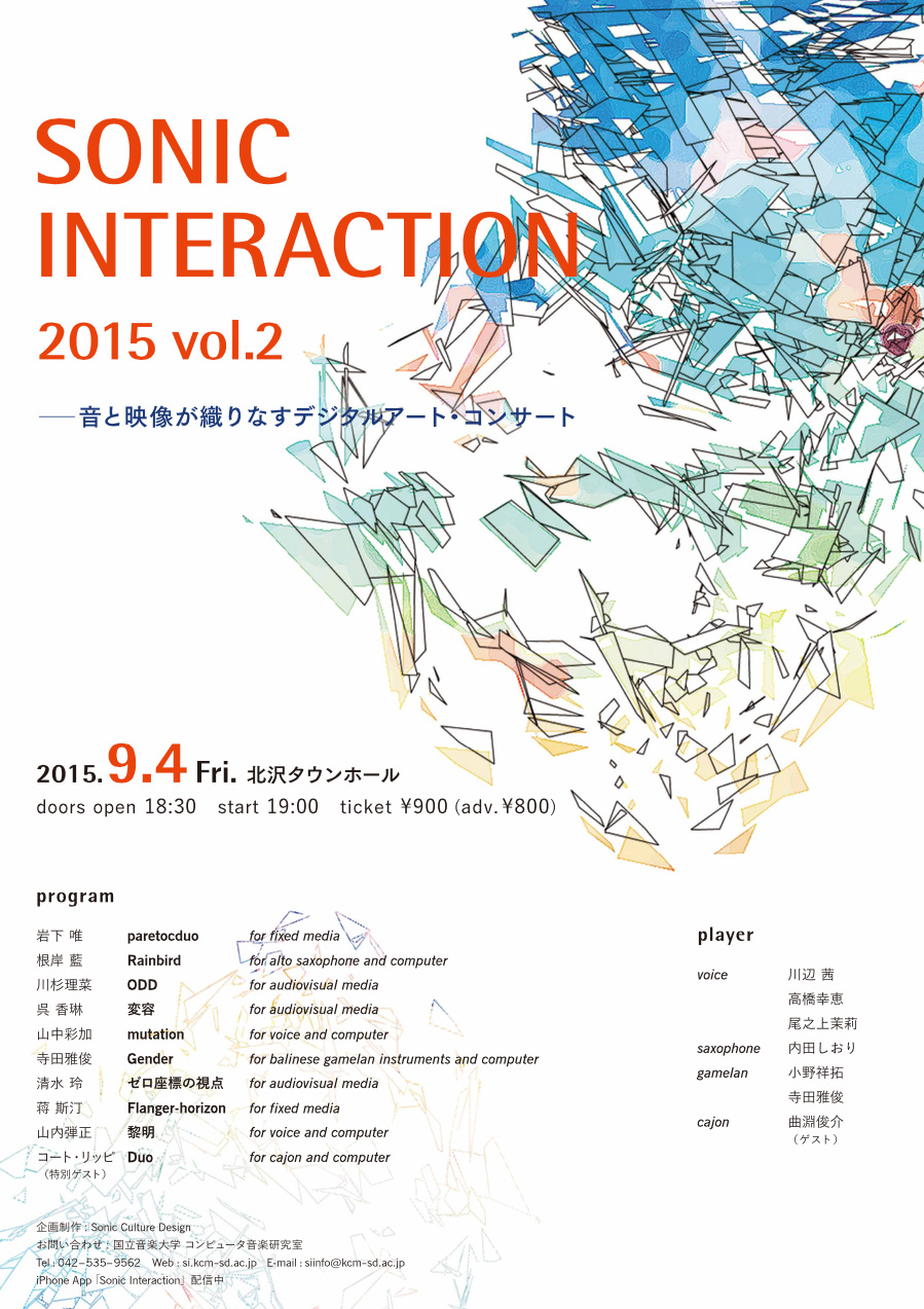 Sonic Interaction 2015-2